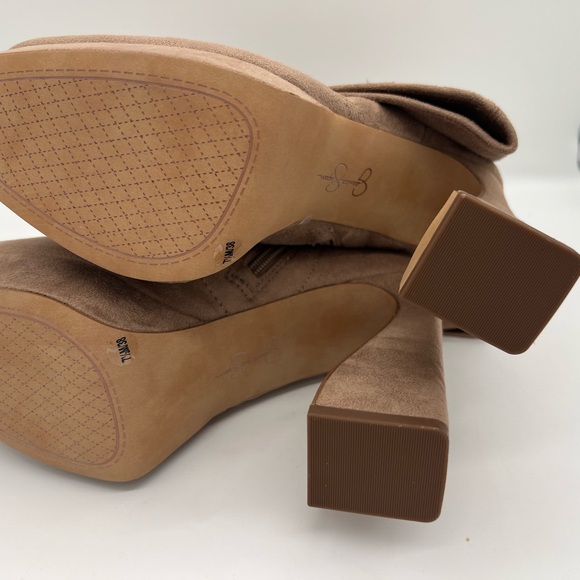 JESSICA SIMPSON Womens Beige 1" Platform Daniyah Heeled Boots 7.5 M - Picture 7 of 7